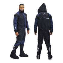 Capa De Chuva Moto Preto e Azul Forza Premium