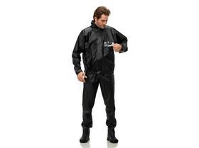 Capa De Chuva Motociclista Masculina Pantaneiro Tornado PVC Preta Ref: 2900 Capa De Chuva Motociclista Masculina Pantaneiro Tornado PVC Preta Ref: 2900