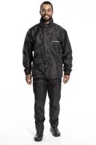 Capa De Chuva Motoqueiro Conjunto Nylon Luxo Com Gola Forro-1200