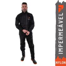 Capa De Chuva Motoqueiro Motoboy Unissex Nylon Full Com Gola e Capuz Pioneira Tamanho G Capas