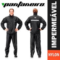 Capa De Chuva Motoqueiro Nylon Pantaneiro Com Gola