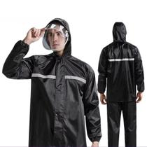 Capa de Chuva Motoqueiro Reforçada Calça Jaqueta Impermeável