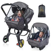 Capa de chuva para assento de carro IvyWind Universal Black com bolsa de armazenamento