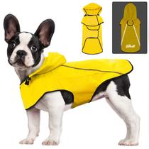 Capa de chuva para cães BiPawti impermeável com capuz e poncho para cães
