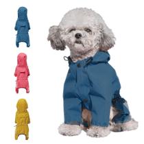 Capa de chuva para cães Cosibell impermeável com capuz para raças pequenas