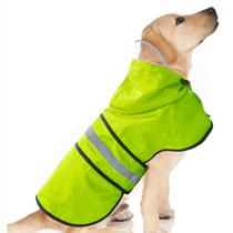 Capa de chuva para cães Dadanfly impermeável reflexiva Slicker Green M