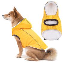 Capa de chuva para cães DILLYBUD, impermeável de inverno, à prova de vento, com capuz