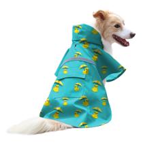 Capa de chuva para cães NACOCO Adjustable Rubber Ducks Yellow 2XL Lake Green