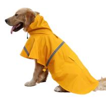 Capa de chuva para cães NACOCO, roupas impermeáveis ajustáveis XXXL, amarela