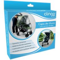 Capa de chuva para carrinho de bebê - clingo