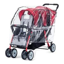 Capa de chuva para carrinho de criança Foundations Trio Sport 3-Seat Clear Capa de chuva para carrinho de criança Foundations Trio Sport 3-Seat Clear