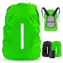 Capa de chuva para mochila LAMA Waterproof 45-55L preta verde x2