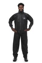 Capa de Chuva para Motoqueiro PVC com Gola Pantaneiro Preto