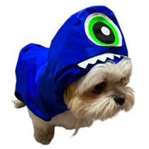 Capa de Chuva Pet Impermeável azul Monstrinho, cães e gatos. - Petie Fashion