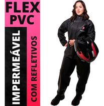 Capa De Chuva Pioneira Pvc Gola Moto Motoqueiro Ciclista Fem