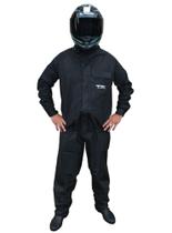 Capa de Chuva Piracapas Flex Masculina Preta Nylon