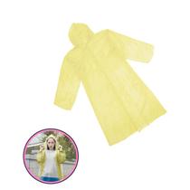 Capa De Chuva Plástica Com Botão e Capuz Tam Único Infantil Capa De Chuva Plástica Com Botão e Capuz Tam Único Infantil