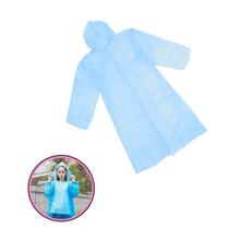 Capa De Chuva Plástica Com Botão e Capuz Tam Único Infantil