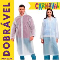 Capa De Chuva PVC Capuz Reforçada Impermeável