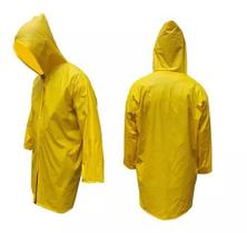 Capa De Chuva Pvc Forrada Amarela C/ Capuz Impermeável Pop Capa De Chuva Pvc Forrada Amarela C/ Capuz Impermeável Pop