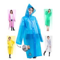 Capa De Chuva Reutilizável Resistente Unissex Com Capuz