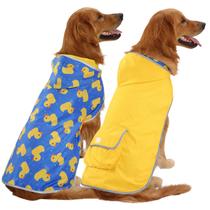 Capa de Chuva Reversível para Cães HDE - com Capuz e Poncho