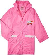 Capa De Chuva Rosa Meninas Rainbow Ruby com Bolso e Touca G Capa De Chuva Rosa Meninas Rainbow Ruby com Bolso e Touca G