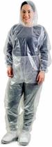 Capa de Chuva Transparente com Capuz Calça e Bota - 0,12mm