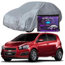 Capa De Cobrir Carro Sonic Hatch Forrada Impermeável Armada Force Capa De Cobrir Carro Sonic Hatch Forrada Impermeável Armada Force