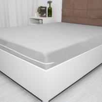 Capa de Colchão Casal 20 cm Malha Liso Doce Vida 1 Peça com Zíper