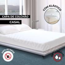 Capa de Colchão Casal de Polipropileno 138cm X 188cm X 18cm Branco Vida Pratika Capa de Colchão Casal de Polipropileno 138cm X 188cm X 18cm Branco Vida Pratika
