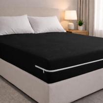 Capa de Colchão Casal em Malha com Ziper Arte Cazza