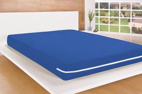 Capa de Colchão CASAL Malha Gel com ZÍPER Protetor Cama Box AZUL Capa de Colchão CASAL Malha Gel com ZÍPER Protetor Cama Box AZUL