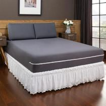 Capa de Colchão Casal Padrão Malha Gel Com Zíper Várias Cores