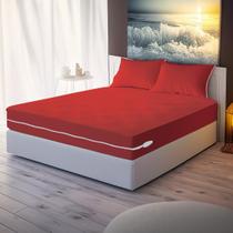 Capa de Colchão Casal Padrão + Par de Capa de Travesseiro 50x70 Malha Gel Capa de Colchão Casal Padrão + Par de Capa de Travesseiro 50x70 Malha Gel