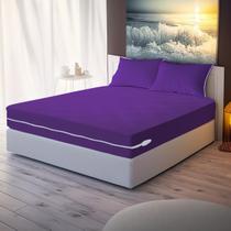 Capa de Colchão Casal Padrão + Par de Capa de Travesseiro Capa de Colchão Casal Padrão + Par de Capa de Travesseiro