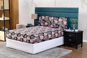 Capa de Colchão Com Zíper Reforçado Solteirão Viúva + 1 Fronha Malha Lisa e Estampada Resistente Capa de Colchão Com Zíper Reforçado Solteirão Viúva + 1 Fronha Malha Lisa e Estampada Resistente