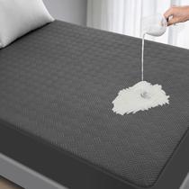 Capa de colchão GOPOONY impermeável Queen Grey Deep Pockets