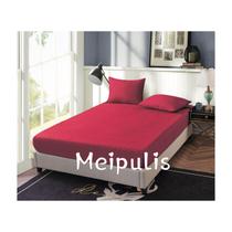 Capa de colchão impermeável + capa de 2 lugares vermelha para 2 assentos