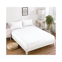 Capa de colchão impermeável de 2 lugares branca