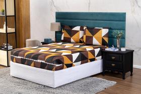 Capa de Colchão Malha Estampada Para Cama Queen Com Ziper Resistente Tecido Macio Elástico!