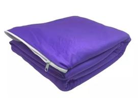 Capa De Colchão Para Cama Queen Com Ziper em Malha Gel Elástica Macia