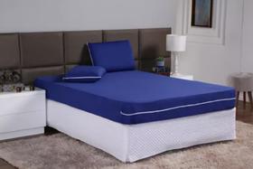 Capa De Colchão Para Cama Viúva Solteirão King Malha Gel Com Zíper Resistente e Macia!