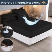 Capa De Colchão Protetor Impermeável Matelado Casal Antialérgico Antiácaro Elástico Macio e Não Esquenta