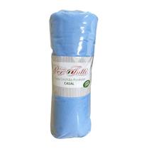 Capa de Colchão Queen Cor Azul Camitalia Malha 100% Poliester 60g/m2 Linha Milão