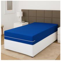 Capa de Colchão Solteiro avulso Malha Gel 100% Poliéster 88x188x25cm Proteção e Conforto