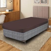 Capa De Colchão Solteiro Jgm Malha Gel Com Zíper 88 X Tabaco