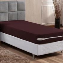 Capa De Colchão Solteiro Malha Gel Grossa Lisa Varias C Marr Capa De Colchão Solteiro Malha Gel Grossa Lisa Varias C Marr