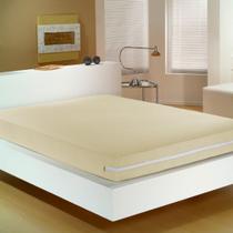 Capa de Colchão Solteiro Poliéster com Zíper Simples Várias Cores