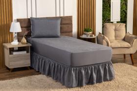 Capa De Colchão Solteiro Protetor Impermeável Cama Box Não Vaza em Tecido Matelado OFERTA ENVIO IMEDIATO